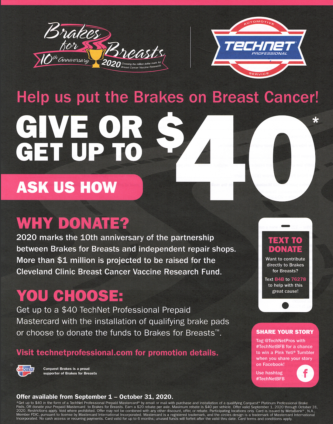 Brakes For Breasts donate
